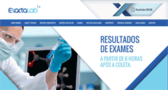 Desktop Screenshot of exactalab.com.br